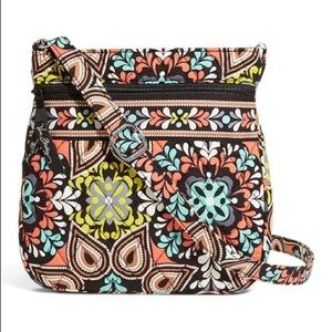 Vera Bradley petite double-zip hipster crossbody